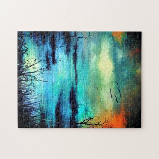 Lake Sunset Puzzle Legpuzzel (Horizontaal)