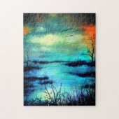 Lake Sunset Puzzle Legpuzzel (Verticaal)