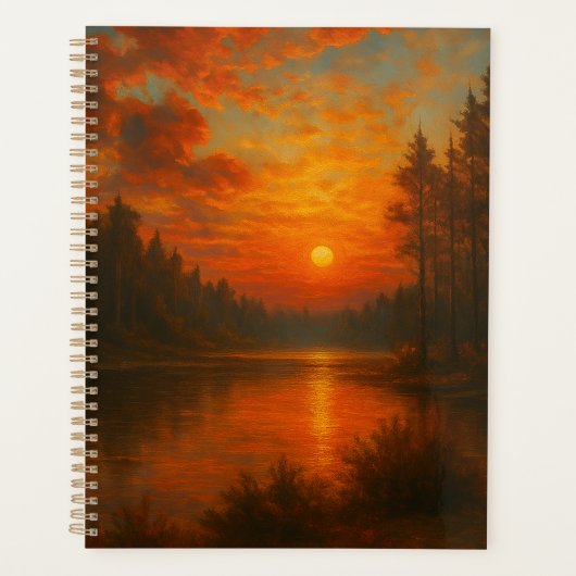 Lake Sunset - Zachte focus Planner (Voorkant)