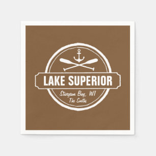 Lake Superior, aangepaste stad, naam, anker, pedde Servet