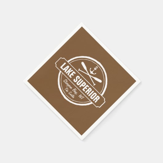 Lake Superior, aangepaste stad, naam, anker, pedde Servet (Hoek)