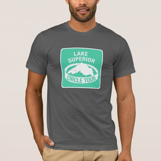 Lake Superior Circle Tour, Traffic Sign, VS T-shirt (Voorkant)