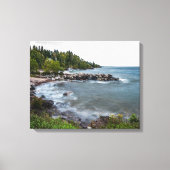 Lake Superior Coastline Canvas Print (Voorkant)