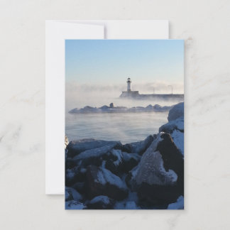 Lake Superior Duluth Vuurtoren Notecard Bedankkaart