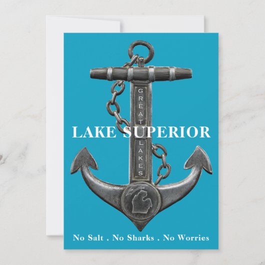 Lake Superior Great Lake State Kaart (Voorkant)