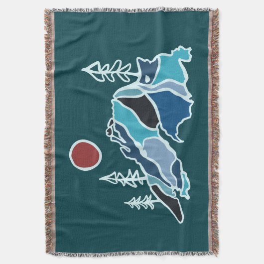 Lake Superior Grote Meren Gooi Deken (Voorkant Verticaal)