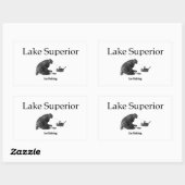 Lake Superior Ice Gevist Rechthoekige Sticker (Vel)