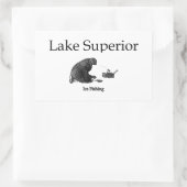 Lake Superior Ice Gevist Rechthoekige Sticker (Tas)