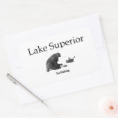 Lake Superior Ice Gevist Rechthoekige Sticker (Envelop)