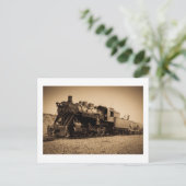 Lake Superior & Ishpeming Railroad #20 Sepia Briefkaart (Staand voorkant)