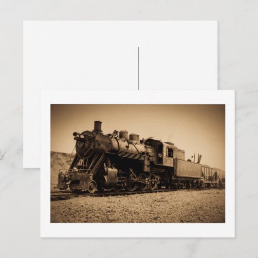 Lake Superior & Ishpeming Railroad #20 Sepia Briefkaart (Voorkant / Achterkant)