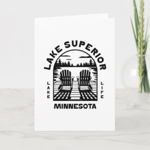 Lake Superior Minnesota Buitenleven Vintage 1 Kaart