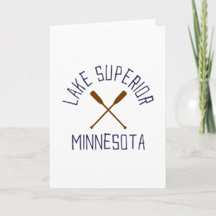 Lake Superior Minnesota Buitenleven Vintage  Kaart