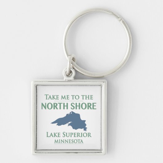 Lake Superior Noordkust Sleutelhanger (Voorkant)