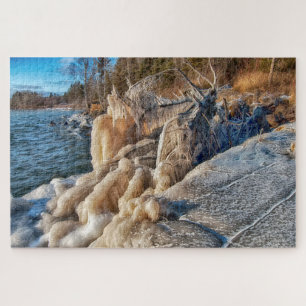 Lake Superior Oever en IJskegels Legpuzzel