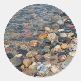 Lake Superior Rocks Ronde Sticker