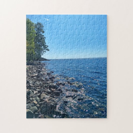 Lake Superior Rocky Shoreline Legpuzzel (Verticaal)