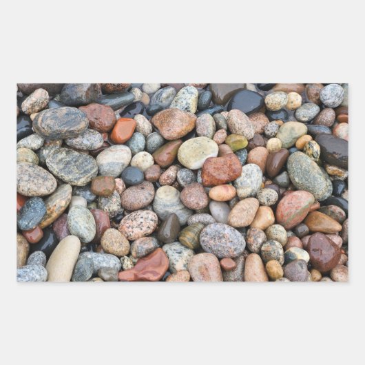Lake Superior Rotsen Rechthoekige Sticker (Voorkant)