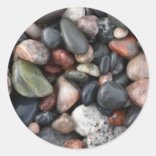 Lake Superior Rotsen Ronde Sticker (Voorkant)