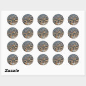 Lake Superior-rotsen Ronde Sticker (Vel)