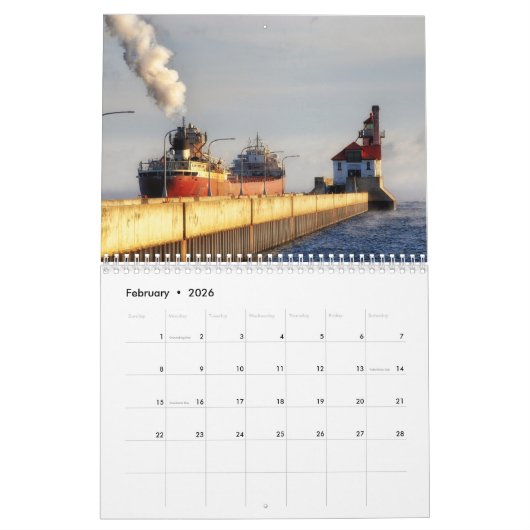 Lake Superior Scheepskalender Kalender (Feb 2026)