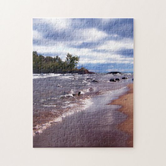 Lake Superior Shoreline Legpuzzel (Verticaal)