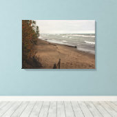 Lake Superior Storm Canvas Afdruk (Insitu (Houten vloer))