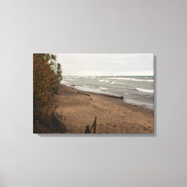 Lake Superior Storm Canvas Afdruk