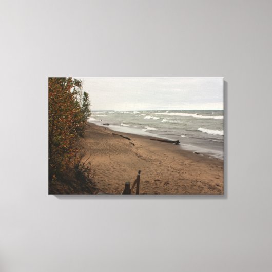 Lake Superior Storm Canvas Afdruk (Voorkant)