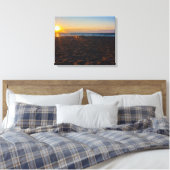 Lake Superior Sunset, Ontonagon, Michigan Canvas Afdruk (Insitu (Slaapkamer))