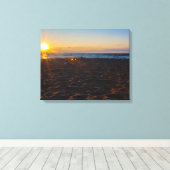 Lake Superior Sunset, Ontonagon, Michigan Canvas Afdruk (Insitu (Houten vloer))