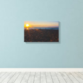 Lake Superior Sunset, Ontonagon, Michigan Canvas Afdruk (Insitu (Houten vloer))