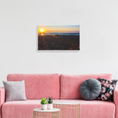 Lake Superior Sunset, Ontonagon, Michigan Canvas Afdruk (Insitu (Woonkamer))