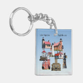 Lake Superior Vuurtorens acryl sleutelhanger (Voorkant Links)