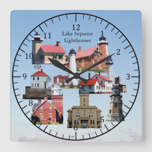 Lake Superior Vuurtorens klok (Voorkant)