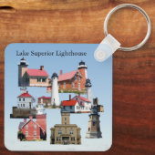 Lake Superior Vuurtorens metalen sleutelhanger (Achterkant)