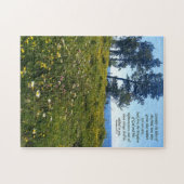 Lake Superior Wildbloemen met de Schrift Legpuzzel (Horizontaal)