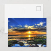 Lake Superior Zonsondergang Briefkaart (Voorkant / Achterkant)