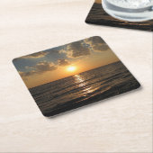 Lake Superior Zonsondergang Coaster Kartonnen Onderzetters (Schuin)