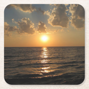 Lake Superior Zonsondergang Coaster Kartonnen Onderzetters