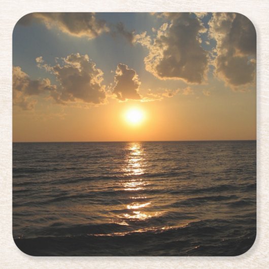 Lake Superior Zonsondergang Coaster Kartonnen Onderzetters (Voorkant)