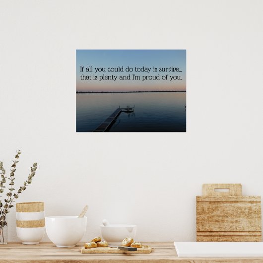 Lake Survival Poster (Keuken)