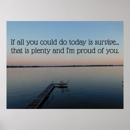 Lake Survival Poster (Voorkant)