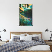 Lake Sutherland, nieuwe Port Angeles, WA Canvas Afdruk (Insitu (Slaapkamer))