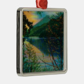 Lake Sutherland, nieuwe Port Angeles, WA Metalen Ornament (Rechts)