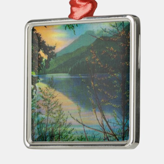 Lake Sutherland, nieuwe Port Angeles, WA Metalen Ornament (Links)