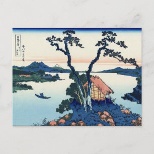 Lake Suwa in Shinano Province Briefkaart