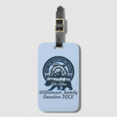 Lake Tahoe Adventure Beer Familie bijpassende vaka Bagagelabel (Voorkant (verticaal))