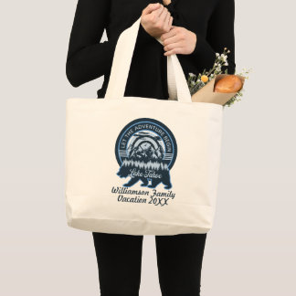 Lake Tahoe Adventure Beer Familie bijpassende vaka Grote Tote Bag