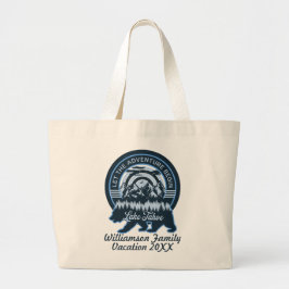 Lake Tahoe Adventure Beer Familie bijpassende vaka Grote Tote Bag